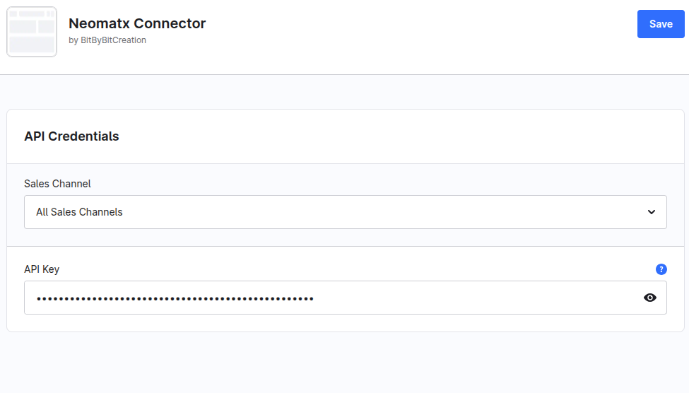 NeoMatX Connector für Shopware – Screenshot 2