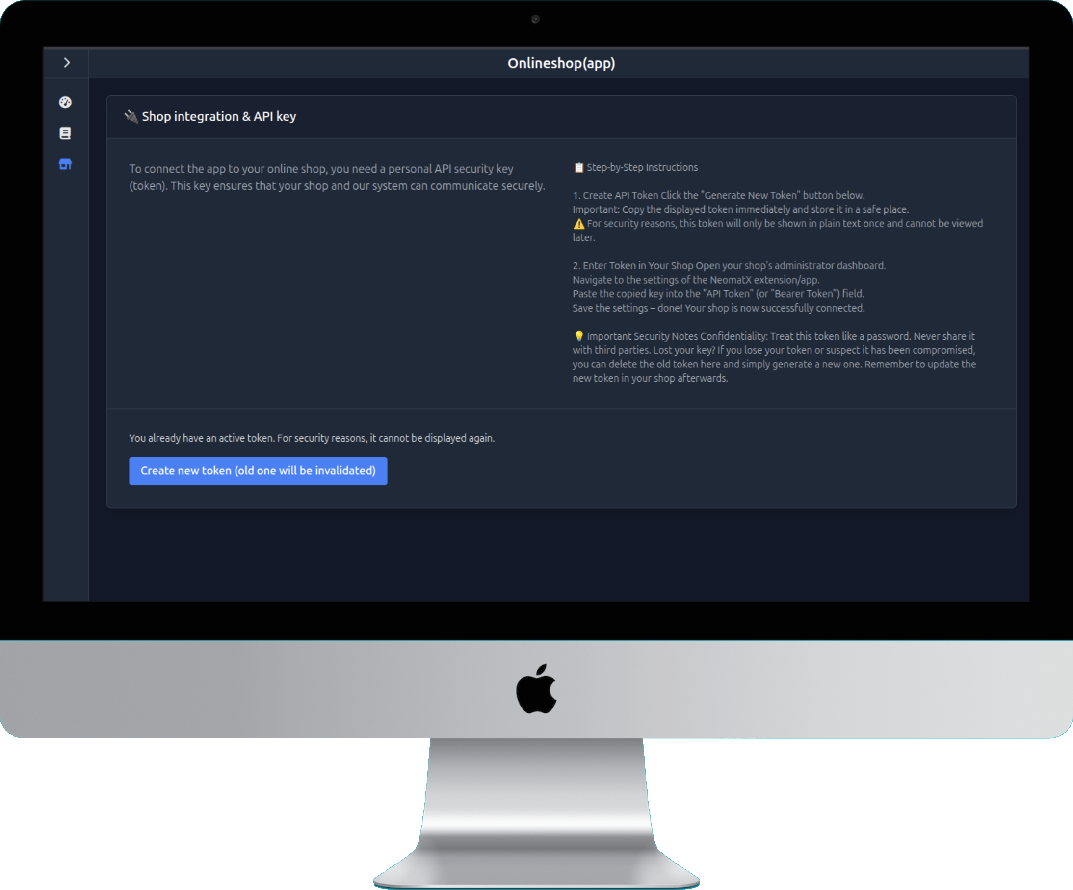 NeoMatX Connector für Shopware – Screenshot